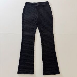 Vintage 90s Express Tricot Black Legging Pants